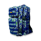 Тактично-туристичний рюкзак 16072 два відділи, 2 фронтальні кишені внутрішня органайзер 45*25*20 см синій - изображение 7