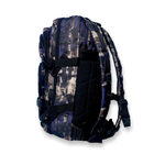 Тактичний, штурмовий рюкзак 16073 два відділи, 2 фронтальні кишені 25л, розмір 43*23*17 см коричнево-синій - изображение 5
