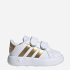 Tenisówki dziecięce dla dziewczynki Adidas Grand Court 2.0 Cf I IG6586 21 Biały/Złoty (4067886398641) - obraz 1