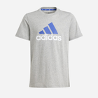 Дитяча футболка для хлопчика Adidas U BL 2 TEE IJ6285 128 см Сіра (4066761998815) - зображення 1