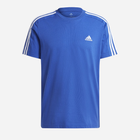Koszulka bawełniana długa męska Adidas M 3S SJ T IS1338 S Niebieska (4066766957725) - obraz 1