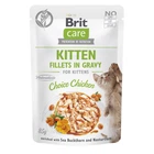 Влажный корм для котят Brit Care Fillets in Gravy Choice Chicken филе в соусе с курицей 85 г