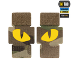 Нашивка M-Tac Tiger Eyes Laser Cut (пара) Multicam/Yellow/GID - изображение 1