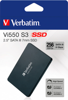 SSD dysk Verbatim VI550 S3 256GB 2.5" SATA III Black - obraz 5