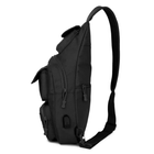 Тактична сумка 5L black / через плече - зображення 4