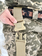 Кобура на ногу військова на ремінцях з регуляцією з фіксатором для пістолета Камуфляж пісочний (Intr-1372514016-5) - зображення 8