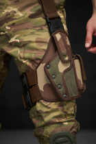 Кобура на ногу військова на ремінцях з регуляцією з фіксатором для пістолета Мультикам (Intr-1372514016-5) - зображення 9