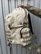 Тактический водонепроницаемый штурмовой рюкзак для кемпинга С косым карманом Бежевый (Intr-1886863163-2) - изображение 8