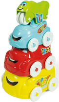 Zabawka piramida edukacyjna Clementoni Funny cars (CLM17111) - obraz 3
