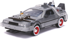 Metalowy samochód Jada Powrót do przyszłości 3 Wehikuł czasu (1989) z efektem świetlnym 1:24 (SBA253255027) - obraz 7