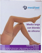 Pończochy uciskowe Medilast Long Stocking Blanc Blonda Medium R110 (8470002519923) - obraz 1