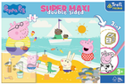 Пазл двосторонній Trefl Super Maxi Щасливий день Свинки Пеппи 24 елементи (5900511410105) - зображення 1