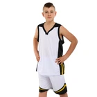 Форма баскетбольная детская Zelart L044 размер 3XS рост 110-120 см White-Black