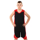 Форма баскетбольна дитяча Zelart L046 розмір XS зріст 130-140 см Black-Red