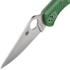 Складной нож Spyderco Delica 4 Flat Ground green C11FPGR - изображение 4