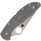 Складной нож Spyderco Delica 4 Flat Ground grey C11FPGY - изображение 6