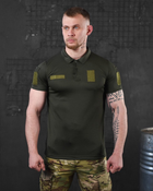 Тактическая футболка поло tactical siries олива 0 L - изображение 1