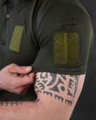 Тактическая футболка поло tactical siries олива 0 XL - изображение 4
