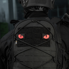 Нашивка M-Tac Tiger Eyes Laser Cut (пара) Black/Red/GID - изображение 10