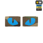 Нашивка M-Tac Tiger Eyes Laser Cut (пара) Multicam/Blue/GID - изображение 2