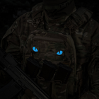 Нашивка M-Tac Tiger Eyes Laser Cut (пара) Multicam/Blue/GID - изображение 5