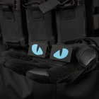 Нашивка Tiger M-Tac Laser Eyes Cut Black/Blue/GID (пара) - зображення 7