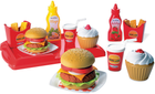 Набір продуктів Ecoiffier Гамбургер з посудом, 25 аксесуарів (ECF7600002623) - зображення 1