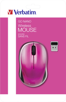 Mysz bezprzewodowa Verbatim Go Nano Wireless Różowy (23942490432) - obraz 7