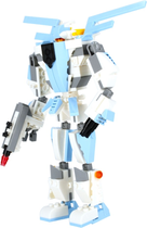 Конструктор Alleblox RobotUnion 3 in 1 Блакитний 223 деталі (5904335831078) - зображення 3