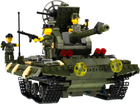 Klocki konstrukcyjne Alleblox Military Force Czołg 563 elementy (5908275197980) - obraz 9