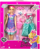 Lalka z akcesoriami Mattel Moja Pierwsza Barbie Deluxe Blond 34 cm (0194735131662)