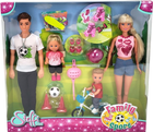 Zestaw lalek Simba Steffi Love Family For Sports (4006592072827) - obraz 1