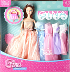Лялька з аксесуарами Gina Гардероб із сукнями 29 см (5904335899757) - зображення 1