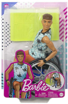 Lalka Barbie Ken Doll With Wheelchair & Ramp, Barbie Fashionistas, Brunette (HJT59) - obraz 5