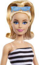 Лялька Barbie Fashionistas Doll #213, Blonde With Striped Top, Pink Skirt & Sunglasses, 65th Anniversary (HRH11) - зображення 2