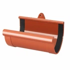 Муфта желоба RainWay 130 мм Кирпичная, RAL 8004