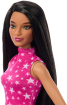 Lalka Barbie Fashionistas Doll #215 With Black Straight Hair & Iridescent Skirt, 65th Anniversar (HRH13) - obraz 3