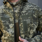 Чоловіча Літня Куртка Грета з капюшоном та липучками під шеврони піксель розмір S - зображення 6
