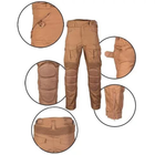Чоловічі штани Mil-Tec Sturm Chimera Combat Pants ріп-стоп з накладками Eva койот розмір L - зображення 2
