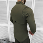 Мужская крепкая Рубашка Combat RipStop на пуговицах с карманами олива размер 3XL - изображение 3