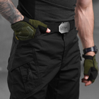 Крепкий мужской Костюм TG-OSPREY-S Убакс с короткими рукавами + Брюки / Полевая Форма черная размер 2XL - изображение 8