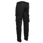 Чоловічі штани джогери ріп-стоп чорні розмір 4XL - зображення 4