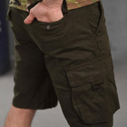 Мужские Хлопковые Шорты Tarragon с карманами олива размер XL - изображение 4