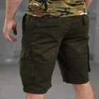 Мужские Хлопковые Шорты Tarragon с карманами олива размер XL - изображение 5