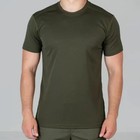 Чоловіча футболка R&M Coolmax з липучками для шевронів олива розмір XS - зображення 1