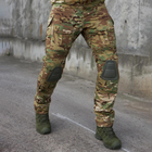 Чоловічі штани з наколінниками ріп-стоп мультикам розмір XL - зображення 2