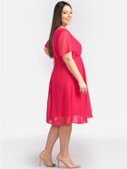Плаття міді літнє жіноче Karko SA399 38 Рожеве (5903676032311) - зображення 3