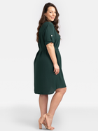 Плаття міді жіноче Karko SA712 38-40 Темно-зелене (5903676024965) - зображення 3