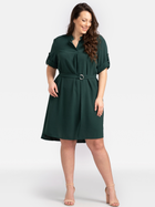 Плаття міді жіноче Karko SA712 54-56 Темно-зелене (5903676025009) - зображення 1