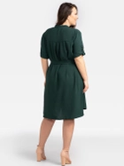 Плаття міді жіноче Karko SA712 54-56 Темно-зелене (5903676025009) - зображення 2